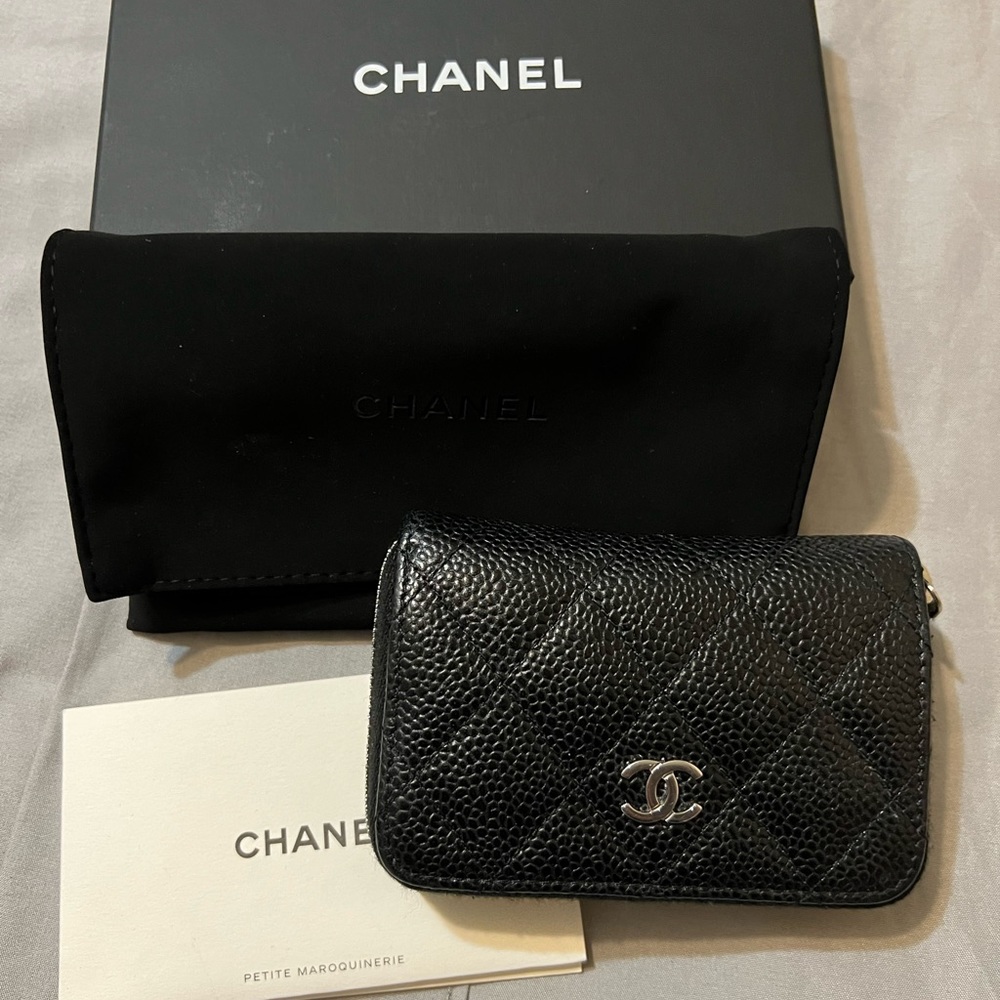 Chanel Black Leather Wallet